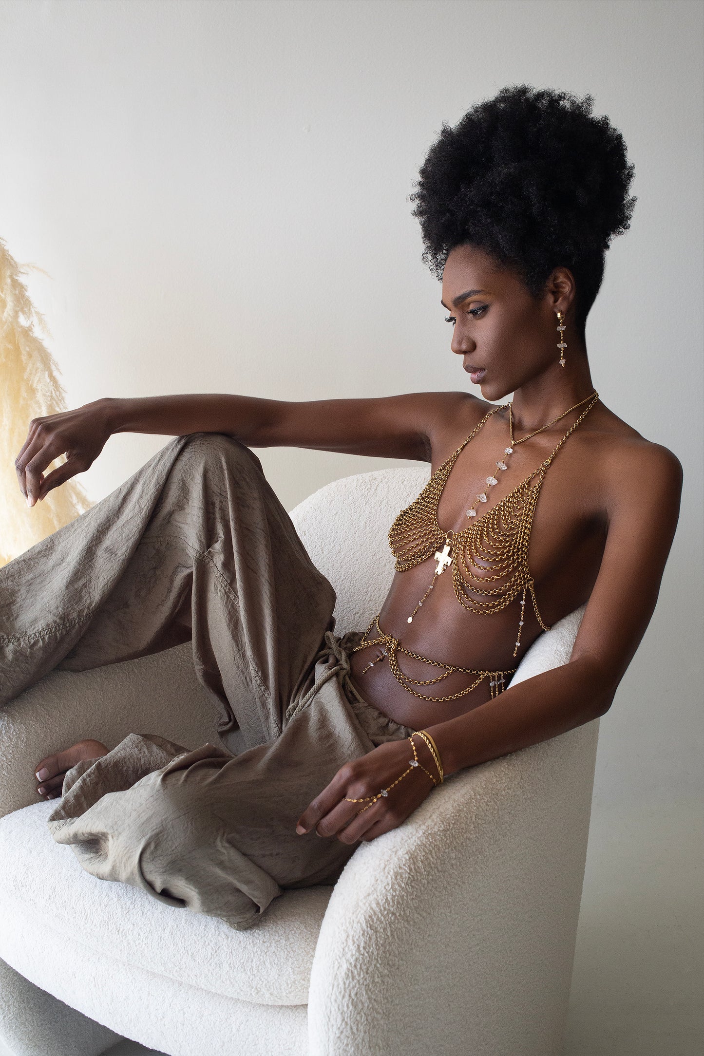 Shebas Chain Bralette & Waist Chain Set