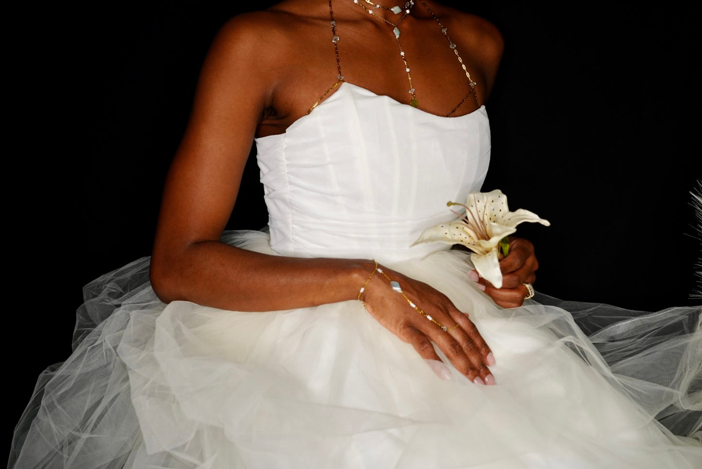 Lustre Diamond Pearl Y-Necklace