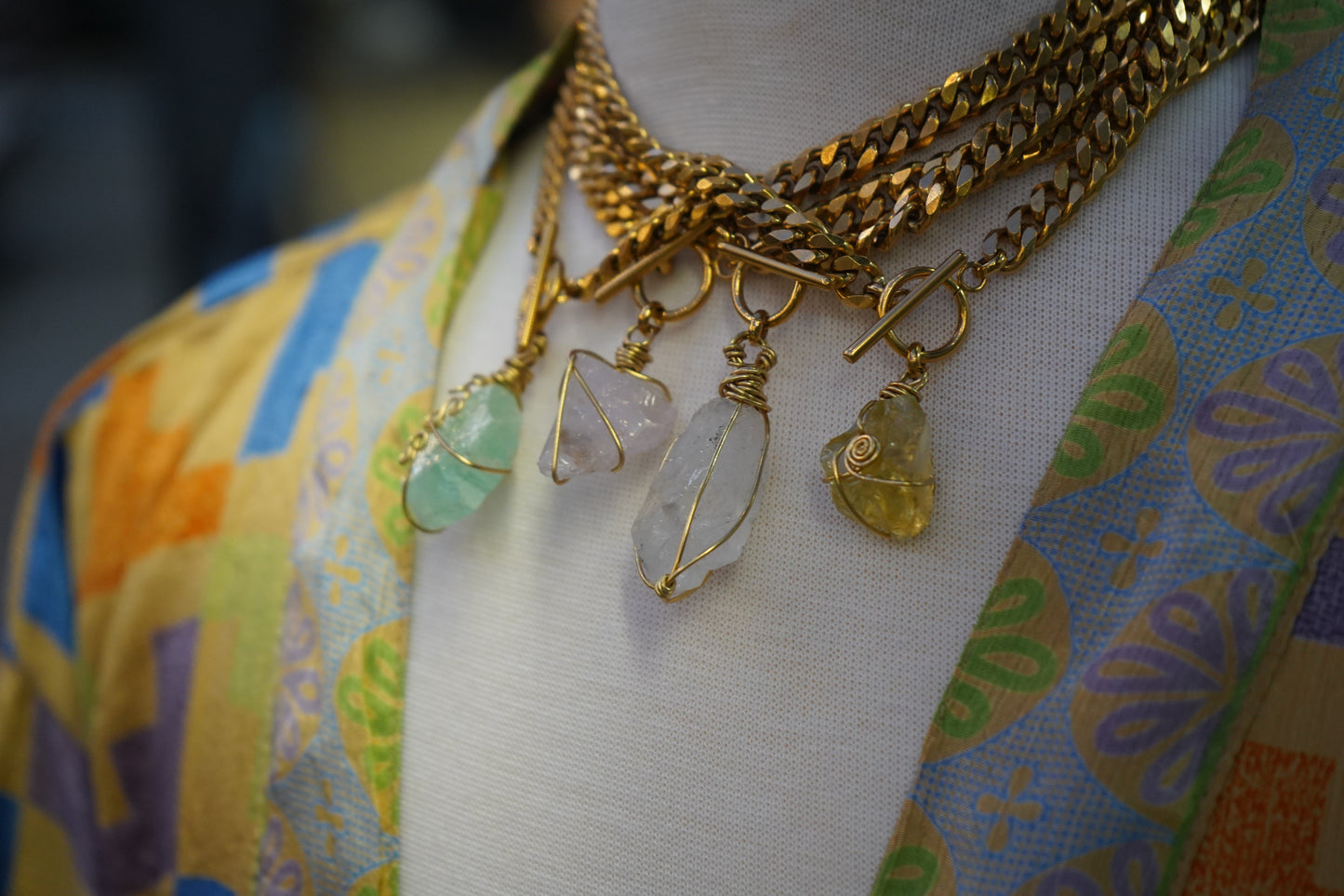 Citrine Toggle Necklace