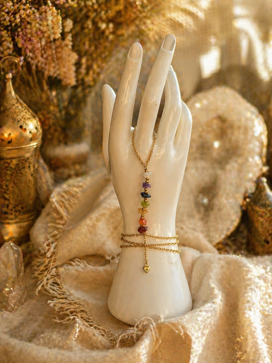 The 7-Chakra Stone Hand Chain
