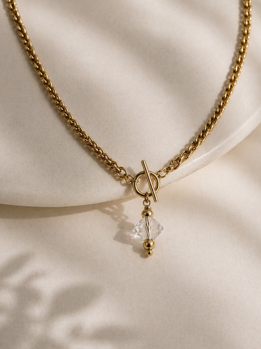 Herkimer Toggle Necklace
