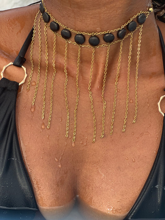 Shungite Waterfall Necklace