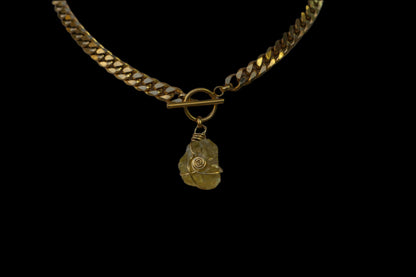Citrine Toggle Necklace
