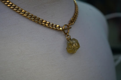Citrine Toggle Necklace