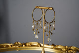 Bellara Herkimer & Pearl Dangle Hoops — image 1