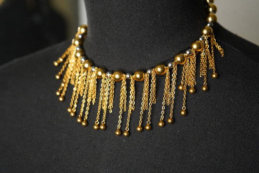 Soleil Fringe Collar Necklace
