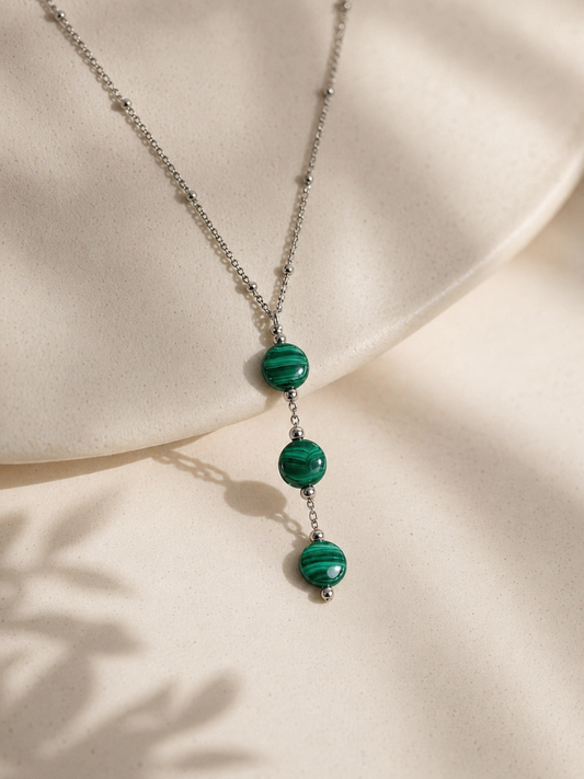 The Malachite Y-necklace