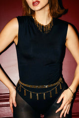 Soleil Fringe Collar Necklace — image 3